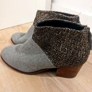 TOMS Grey Ankle Booties